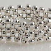 Beads Flexible Small Bracelet Mexican Sterling Silver